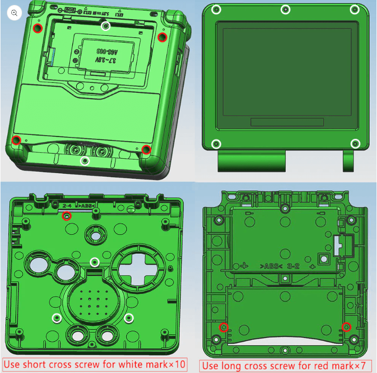 Gameboy Advance top SP PARTS OR REPAIR